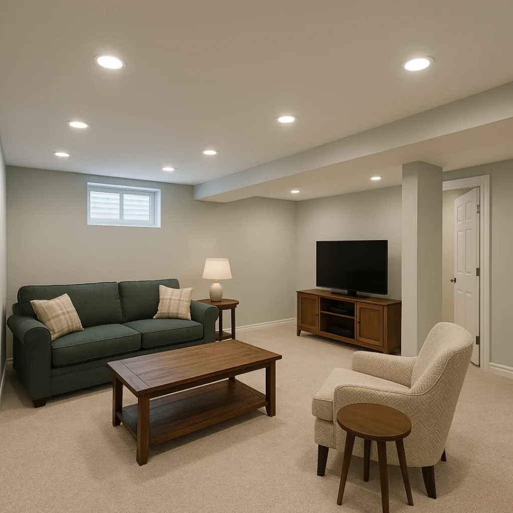 Basement Lighting and Electrical